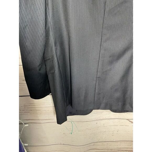 Hickey Freeman Loro Piana Tasmanian Super 130's Wool Blazer Jacket Coat 44R Gray - Picture 14 of 14